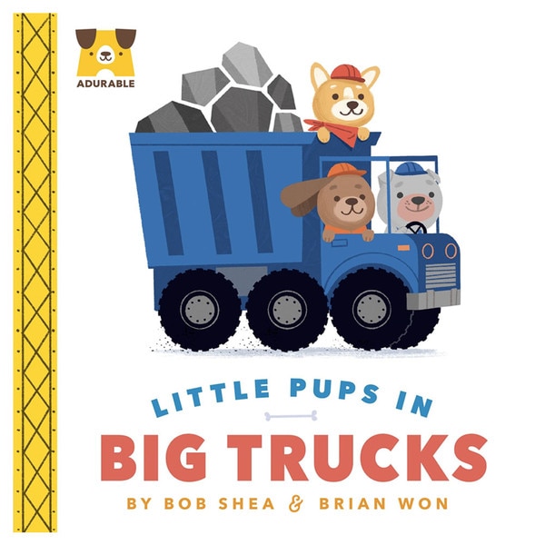Little Pups in Big Trucks