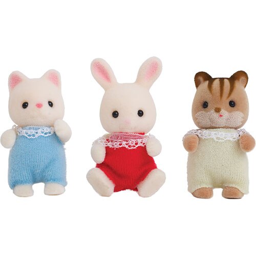Calico Critters CC1482 Baby Friends Triplets Plush