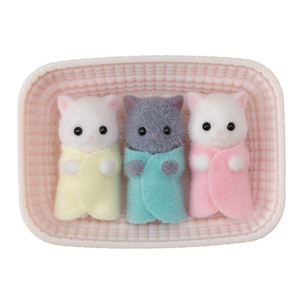 Calico Critters Cat Kitten Animal Family 4 Pc Kids Toy Gift Pretend Play NEW 