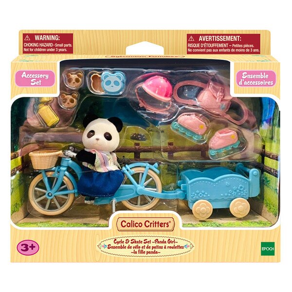 Calico Critters Cycle Skate Set Henry Bear's Park
