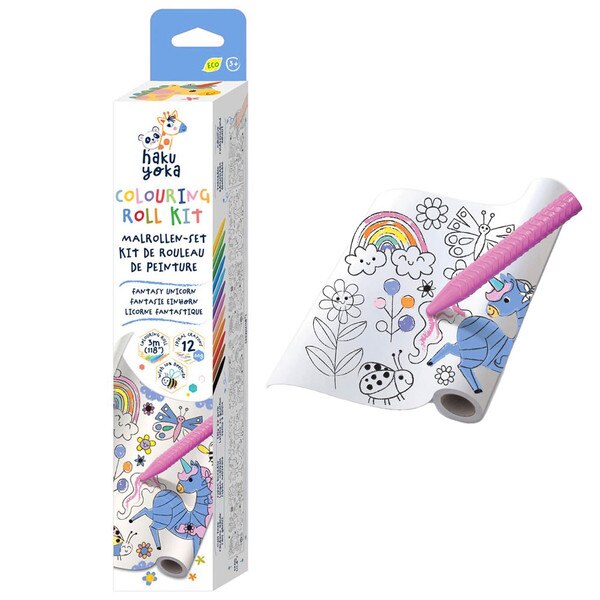 Haku Yoka Coloring Roll Kit Fantasy Unicorn — Child's Play Toys Store